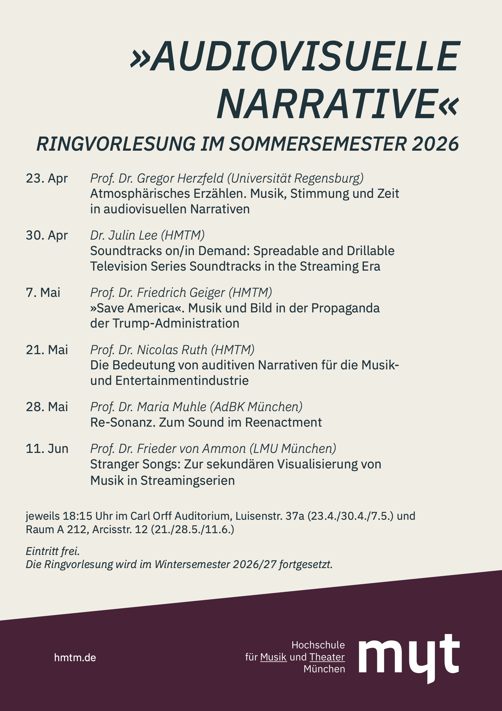 2026 03 A1 Plakat Ringvorlesung Audiovisuelle Narrative web neu