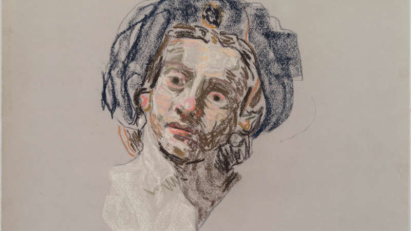 Félix Klajnerman (Judith nach Vouet), 2019, Pastell auf Ingrespapier